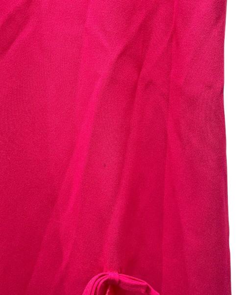 RED VALENTINO（レッドヴァレンティノ）RED VALENTINO (レッドヴァレンティノ) フリルワンピース ショッキングピンク サイズ:46の古着・服飾アイテム