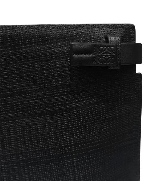 LOEWE（ロエベ）LOEWE (ロエベ) T-POUCH LINEN クラッチバッグ ブラックの古着・服飾アイテム