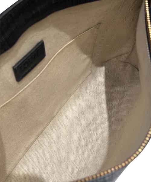 LOEWE（ロエベ）LOEWE (ロエベ) T-POUCH LINEN クラッチバッグ ブラックの古着・服飾アイテム