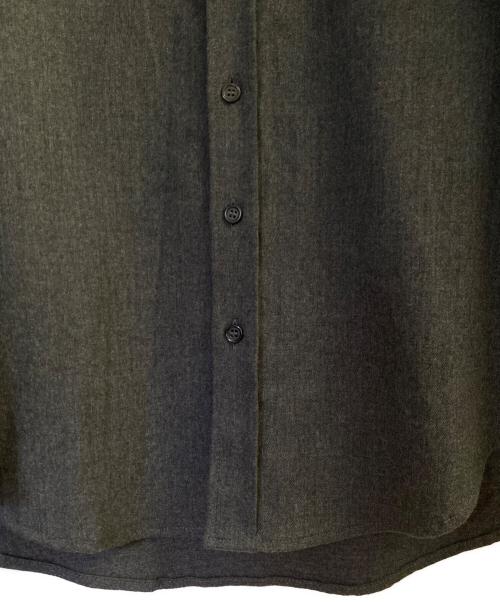 DSQUARED2（ディースクエアード）DSQUARED2 (ディースクエアード) ウール ロングスリーブシャツ グレー サイズ:44の古着・服飾アイテム