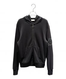MONCLER（モンクレール）の古着「ジップアップパーカー/	MAGLIA CARDIGAN」｜ブラック