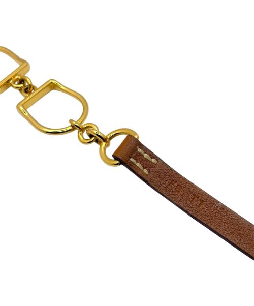 HERMES（エルメス）HERMES (エルメス) エトリエ ドゥブルトゥール ブラウン×ゴールド サイズ:最長：約14~14.5cmの古着・服飾アイテム