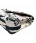 中古・古着 CHANEL (シャネル) ヴィンテージ チェーンショルダーバッグ/グラフィティ キャンバス/ショルダーバッグ ブラック×ホワイト：300000円