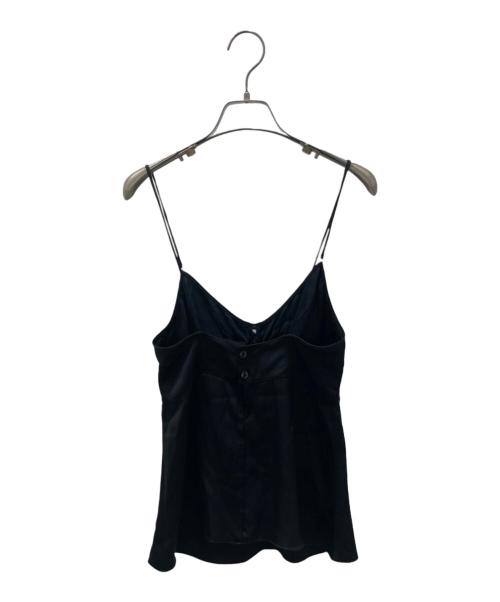 CHANEL（シャネル）CHANEL (シャネル) 97C シルクタックキャミソール ブラック サイズ:36の古着・服飾アイテム