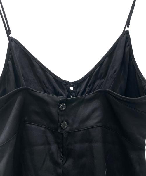 CHANEL（シャネル）CHANEL (シャネル) 97C シルクタックキャミソール ブラック サイズ:36の古着・服飾アイテム