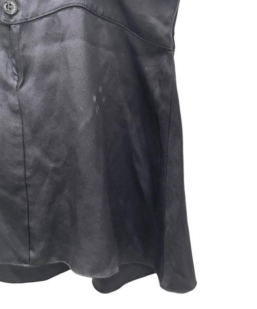 CHANEL（シャネル）CHANEL (シャネル) 97C シルクタックキャミソール ブラック サイズ:36の古着・服飾アイテム