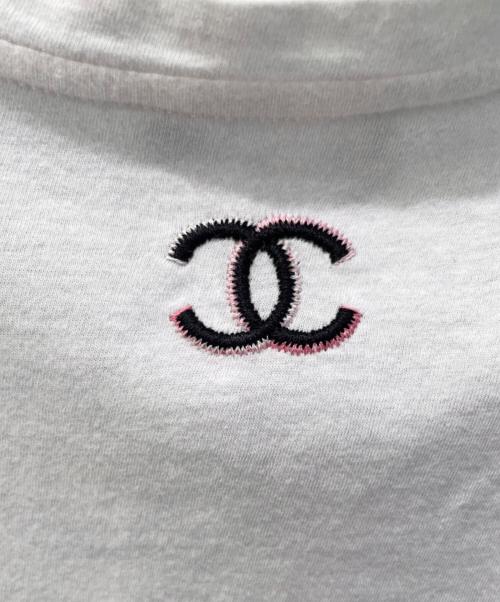 CHANEL（シャネル）CHANEL (シャネル) ココマドモアゼル グラフィックプリントTシャツ ホワイト サイズ:size38の古着・服飾アイテム