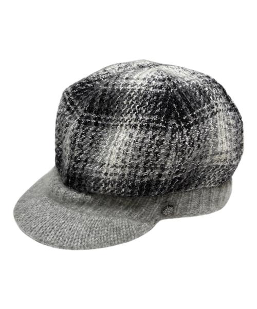 CHANEL（シャネル）CHANEL (シャネル) カシミヤ混ニットキャップ グレー サイズ:58の古着・服飾アイテム