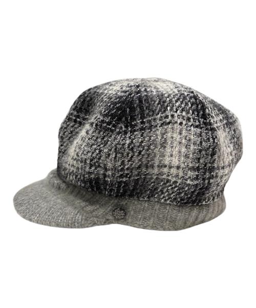 CHANEL（シャネル）CHANEL (シャネル) カシミヤ混ニットキャップ グレー サイズ:58の古着・服飾アイテム