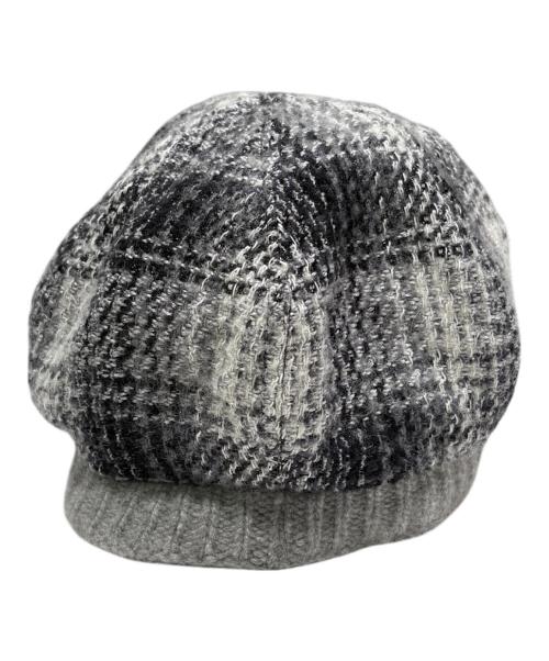 CHANEL（シャネル）CHANEL (シャネル) カシミヤ混ニットキャップ グレー サイズ:58の古着・服飾アイテム