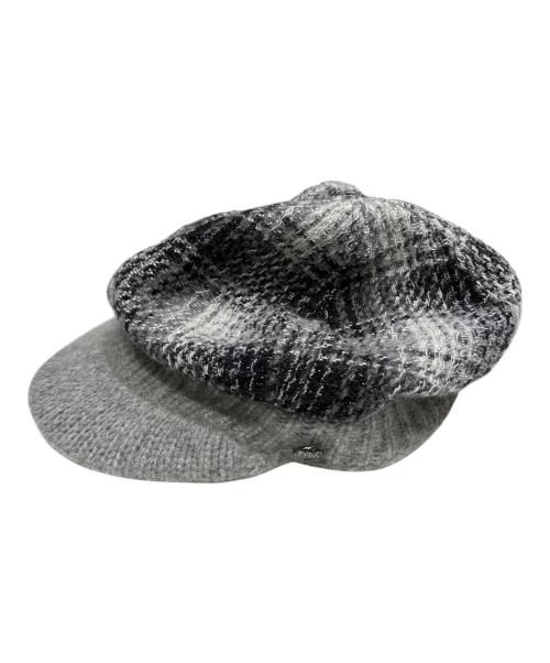 CHANEL（シャネル）CHANEL (シャネル) カシミヤ混ニットキャップ グレー サイズ:58の古着・服飾アイテム