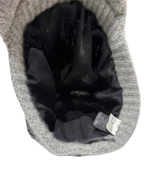 CHANEL（シャネル）CHANEL (シャネル) カシミヤ混ニットキャップ グレー サイズ:58の古着・服飾アイテム