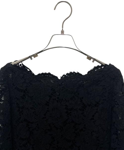 VALENTINO（ヴァレンティノ）VALENTINO (ヴァレンティノ) レースワンピース ブラック サイズ:40の古着・服飾アイテム