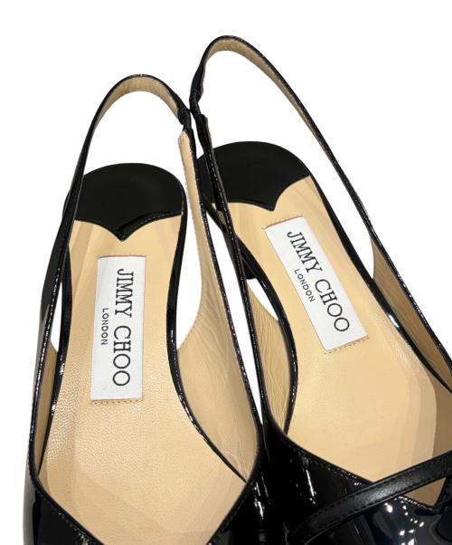 JIMMY CHOO（ジミーチュウ）JIMMY CHOO (ジミーチュウ) Amita スリングバック パールパンプス ブラック サイズ:35 2/1　の古着・服飾アイテム
