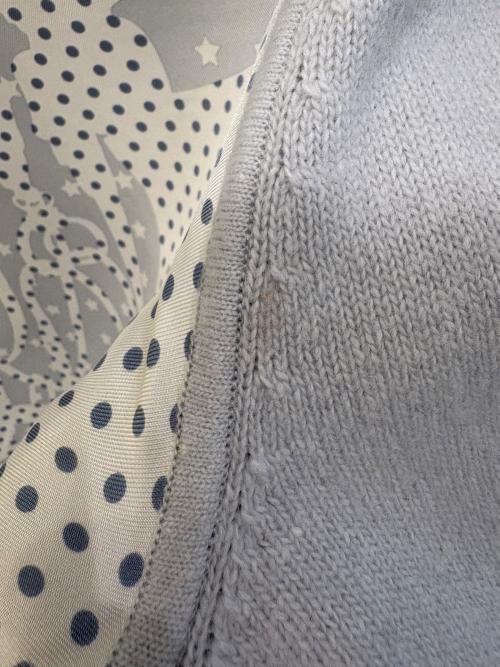 HERMES（エルメス）HERMES (エルメス) ツイルレーヌツウィレンセーター ブルー サイズ:40の古着・服飾アイテム
