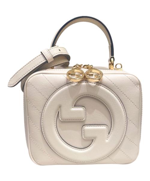 GUCCI（グッチ）GUCCI (グッチ) BLONDIE/ブロンディ 2WAYトップハンドルバッグ ホワイトの古着・服飾アイテム