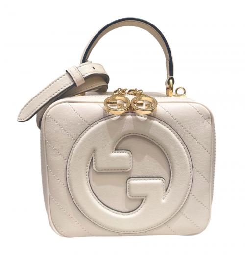 GUCCI（グッチ）GUCCI (グッチ) BLONDIE/ブロンディ 2WAYトップハンドルバッグ ホワイトの古着・服飾アイテム