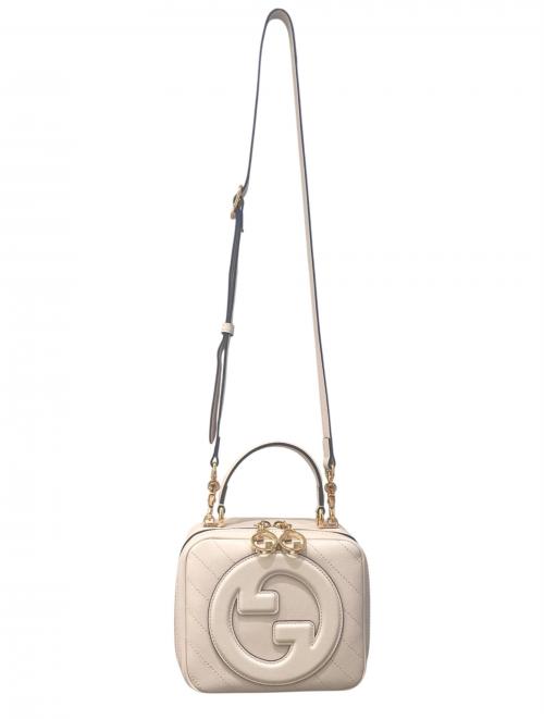 GUCCI（グッチ）GUCCI (グッチ) BLONDIE/ブロンディ 2WAYトップハンドルバッグ ホワイトの古着・服飾アイテム