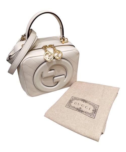 GUCCI（グッチ）GUCCI (グッチ) BLONDIE/ブロンディ 2WAYトップハンドルバッグ ホワイトの古着・服飾アイテム