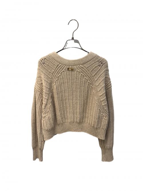 MaxMara（マックスマーラ）MaxMara (マックスマーラ) クロップドカーディガン ベージュ サイズ:Ｓの古着・服飾アイテム