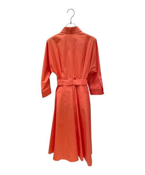 MaxMara（マックスマーラ）MaxMara (マックスマーラ) ベルテッドシャツワンピース オレンジ サイズ:38の古着・服飾アイテム