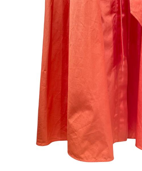 MaxMara（マックスマーラ）MaxMara (マックスマーラ) ベルテッドシャツワンピース オレンジ サイズ:38の古着・服飾アイテム
