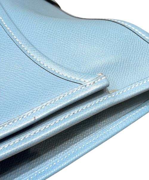 HERMES（エルメス）HERMES (エルメス) エブリン2 GM/シルバー金具/ヴォーエプソン/ブルー系/▢J刻印/2006年 ブルー系 サイズ:GMの古着・服飾アイテム