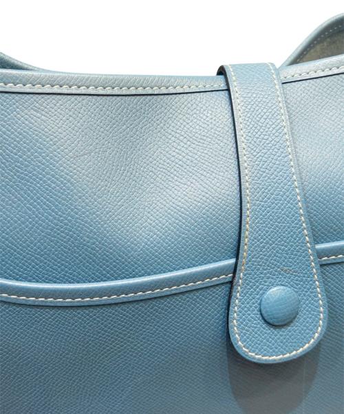 HERMES（エルメス）HERMES (エルメス) エブリン2 GM/シルバー金具/ヴォーエプソン/ブルー系/▢J刻印/2006年 ブルー系 サイズ:GMの古着・服飾アイテム