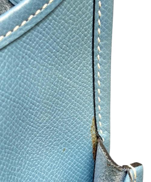 HERMES（エルメス）HERMES (エルメス) エブリン2 GM/シルバー金具/ヴォーエプソン/ブルー系/▢J刻印/2006年 ブルー系 サイズ:GMの古着・服飾アイテム