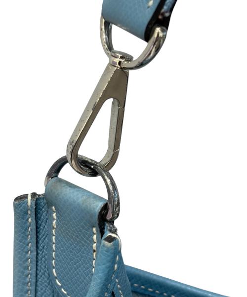 HERMES（エルメス）HERMES (エルメス) エブリン2 GM/シルバー金具/ヴォーエプソン/ブルー系/▢J刻印/2006年 ブルー系 サイズ:GMの古着・服飾アイテム