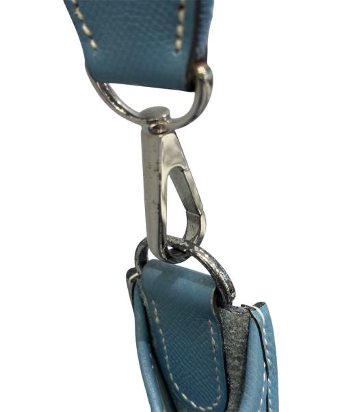 HERMES（エルメス）HERMES (エルメス) エブリン2 GM/シルバー金具/ヴォーエプソン/ブルー系/▢J刻印/2006年 ブルー系 サイズ:GMの古着・服飾アイテム