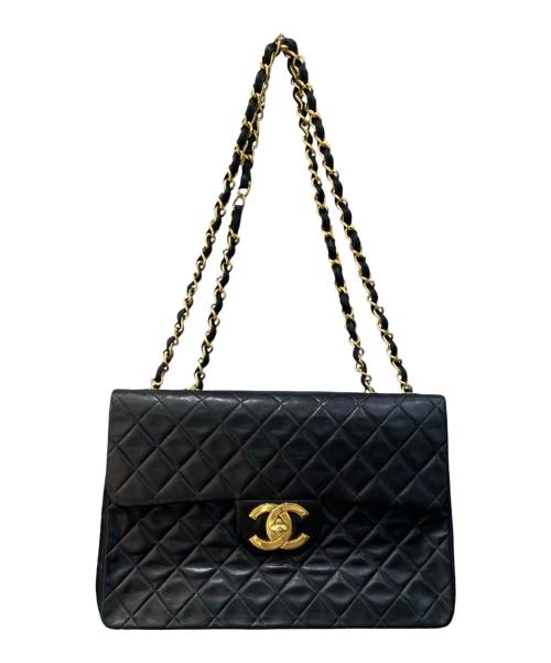 CHANEL（シャネル）CHANEL (シャネル) デカマトラッセ34/Matelassé Maxi/マトラッセ チェーンショルダーバッグ ブラック サイズ:34の古着・服飾アイテム