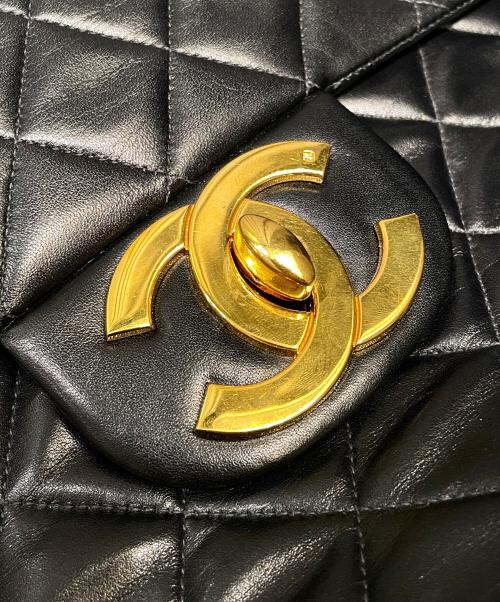 CHANEL（シャネル）CHANEL (シャネル) デカマトラッセ34/Matelassé Maxi/マトラッセ チェーンショルダーバッグ ブラック サイズ:34の古着・服飾アイテム