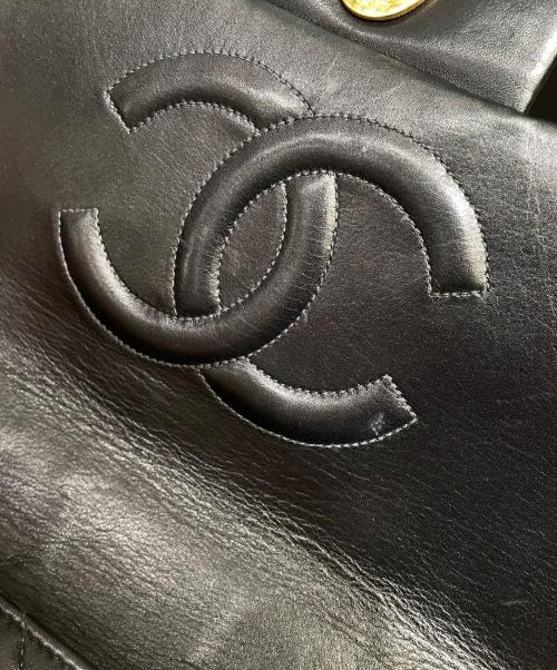 CHANEL（シャネル）CHANEL (シャネル) デカマトラッセ34/Matelassé Maxi/マトラッセ チェーンショルダーバッグ ブラック サイズ:34の古着・服飾アイテム