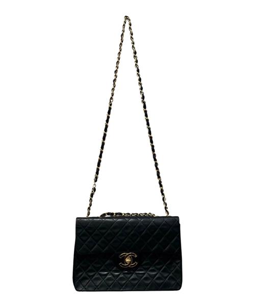 CHANEL（シャネル）CHANEL (シャネル) デカマトラッセ34/マトラッセ チェーンショルダーバッグ ブラック サイズ:34の古着・服飾アイテム