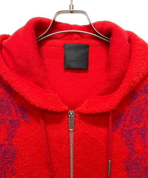 GIVENCHY（ジバンシィ）GIVENCHY (ジバンシィ) ウールパーカー レッド サイズ:Ｓの古着・服飾アイテム