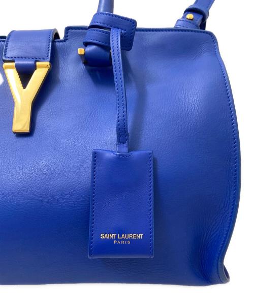 Saint Laurent Paris（サンローランパリ）Saint Laurent Paris (サンローランパリ) プチカバス ブルーの古着・服飾アイテム