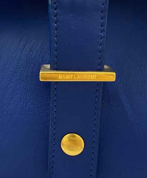 Saint Laurent Paris（サンローランパリ）Saint Laurent Paris (サンローランパリ) プチカバス ブルーの古着・服飾アイテム