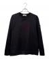 STONE ISLAND（ストーンアイランド）の古着「Garment Dye Sweat L/S TEE/ワッペン付ガーメントダイスウェットロンT」｜ブラック