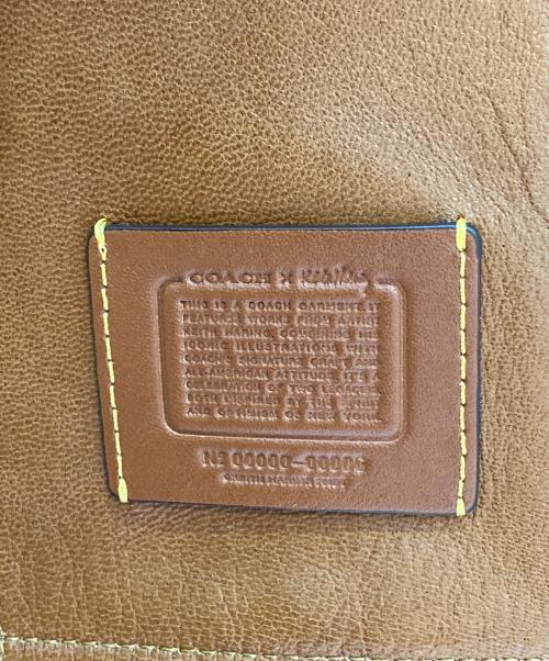 COACH（コーチ）COACH (コーチ) Keith Haring (キースヘリング) ムートンジャケット ブラウン サイズ:2の古着・服飾アイテム