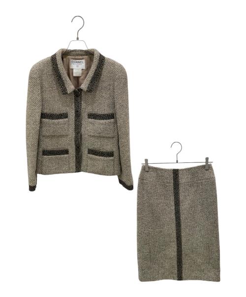 CHANEL（シャネル）CHANEL (シャネル) セットアップ オリーブ サイズ:38の古着・服飾アイテム