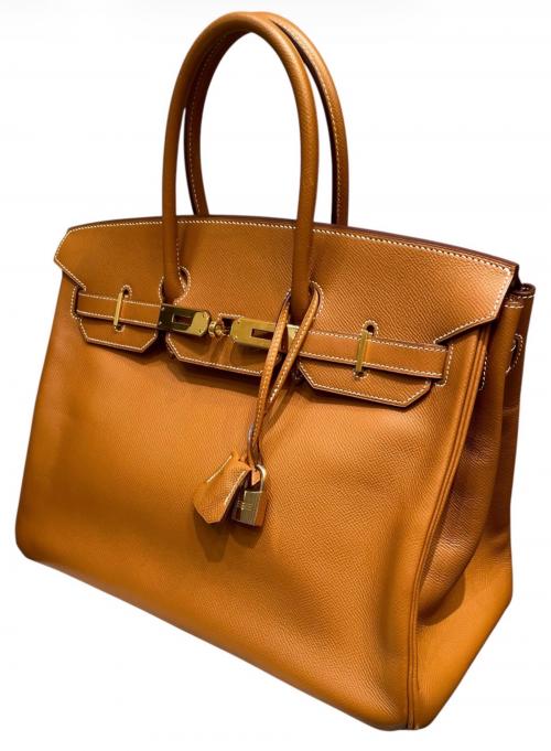 HERMES（エルメス）HERMES (エルメス) バーキン35/ゴールド金具/ヴォーエプソンゴールド/▢J:2006年 ゴールド×ゴールド金具 サイズ:35の古着・服飾アイテム