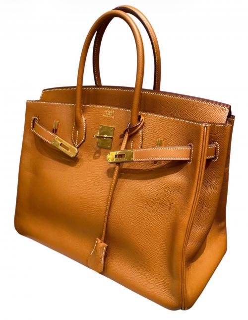 HERMES（エルメス）HERMES (エルメス) バーキン35/ゴールド金具/ヴォーエプソンゴールド/▢J:2006年 ゴールド×ゴールド金具 サイズ:35の古着・服飾アイテム