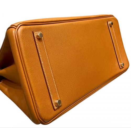 HERMES（エルメス）HERMES (エルメス) バーキン35/ゴールド金具/ヴォーエプソンゴールド/▢J:2006年 ゴールド×ゴールド金具 サイズ:35の古着・服飾アイテム