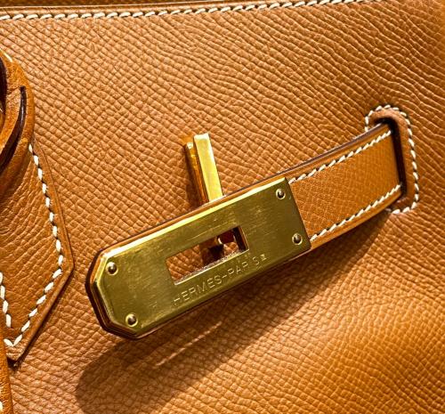 HERMES（エルメス）HERMES (エルメス) バーキン35/ゴールド金具/ヴォーエプソンゴールド/▢J:2006年 ゴールド×ゴールド金具 サイズ:35の古着・服飾アイテム