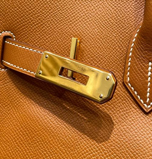 HERMES（エルメス）HERMES (エルメス) バーキン35/ゴールド金具/ヴォーエプソンゴールド/▢J:2006年 ゴールド×ゴールド金具 サイズ:35の古着・服飾アイテム