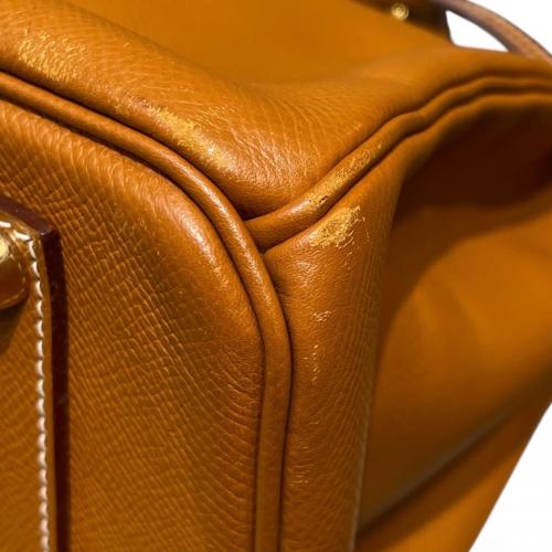 HERMES（エルメス）HERMES (エルメス) バーキン35/ゴールド金具/ヴォーエプソンゴールド/▢J:2006年 ゴールド×ゴールド金具 サイズ:35の古着・服飾アイテム
