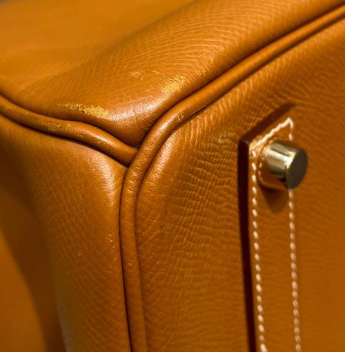 HERMES（エルメス）HERMES (エルメス) バーキン35/ゴールド金具/ヴォーエプソンゴールド/▢J:2006年 ゴールド×ゴールド金具 サイズ:35の古着・服飾アイテム