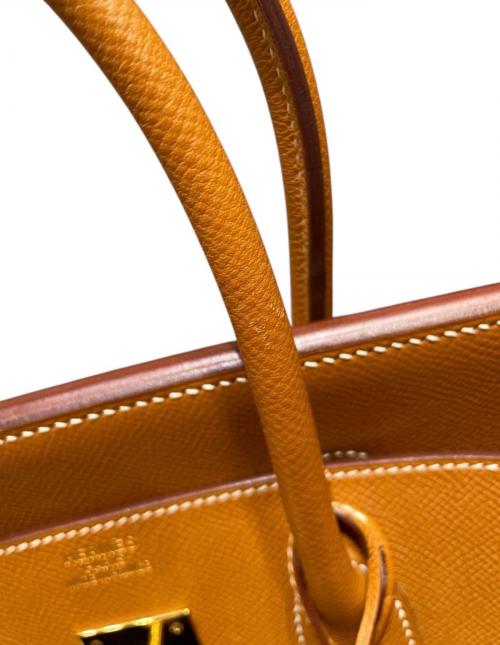 HERMES（エルメス）HERMES (エルメス) バーキン35/ゴールド金具/ヴォーエプソンゴールド/▢J:2006年 ゴールド×ゴールド金具 サイズ:35の古着・服飾アイテム