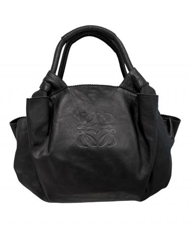 ロエベ　ナッパアイレ　アナグラム⭐︎ブラック染め直し済み美品 中古・古着通販】LOEWE (ロエベ) ナッパアイレ アナグラムハンドバッグ